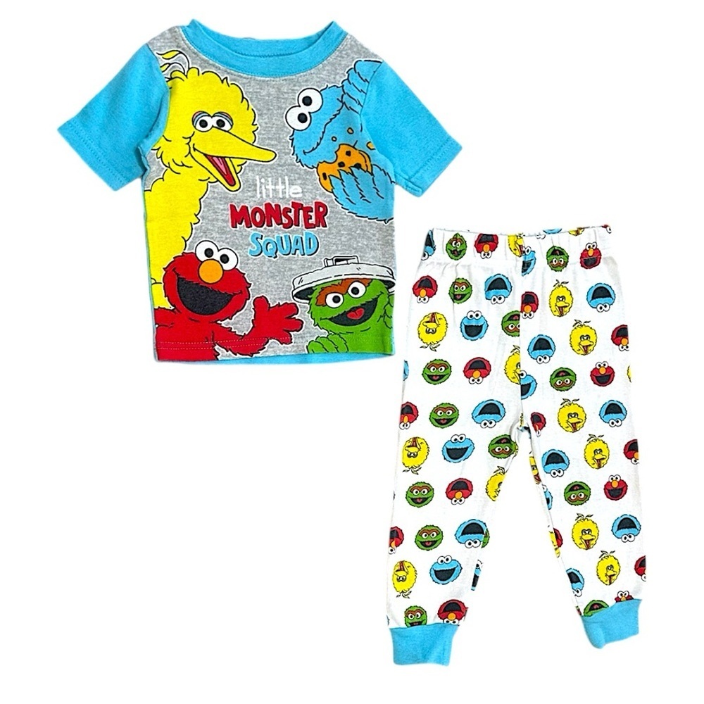 Sesame Street Toddler Boy Pajamas Set Monster Squad Pajama Set 24 Months